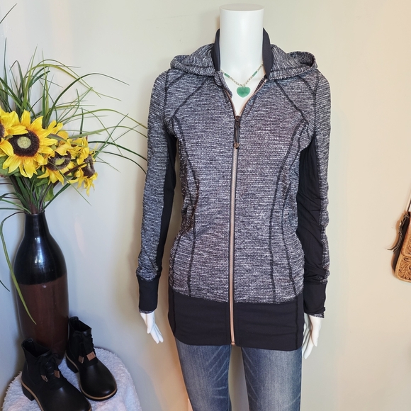 Lululemon Charcoal and Black Daily Practice Jacket - Picture 1 of 8